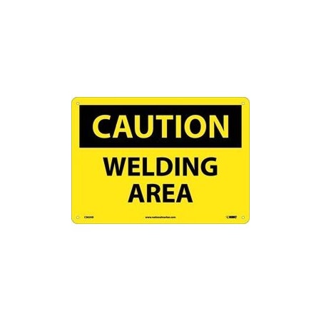 CAUTION, WELDING AREA, 7X10, PS